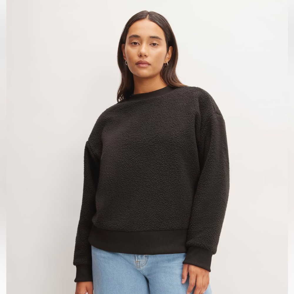 💫EVERLANE ReNew Fleece Oversized Crew Medium